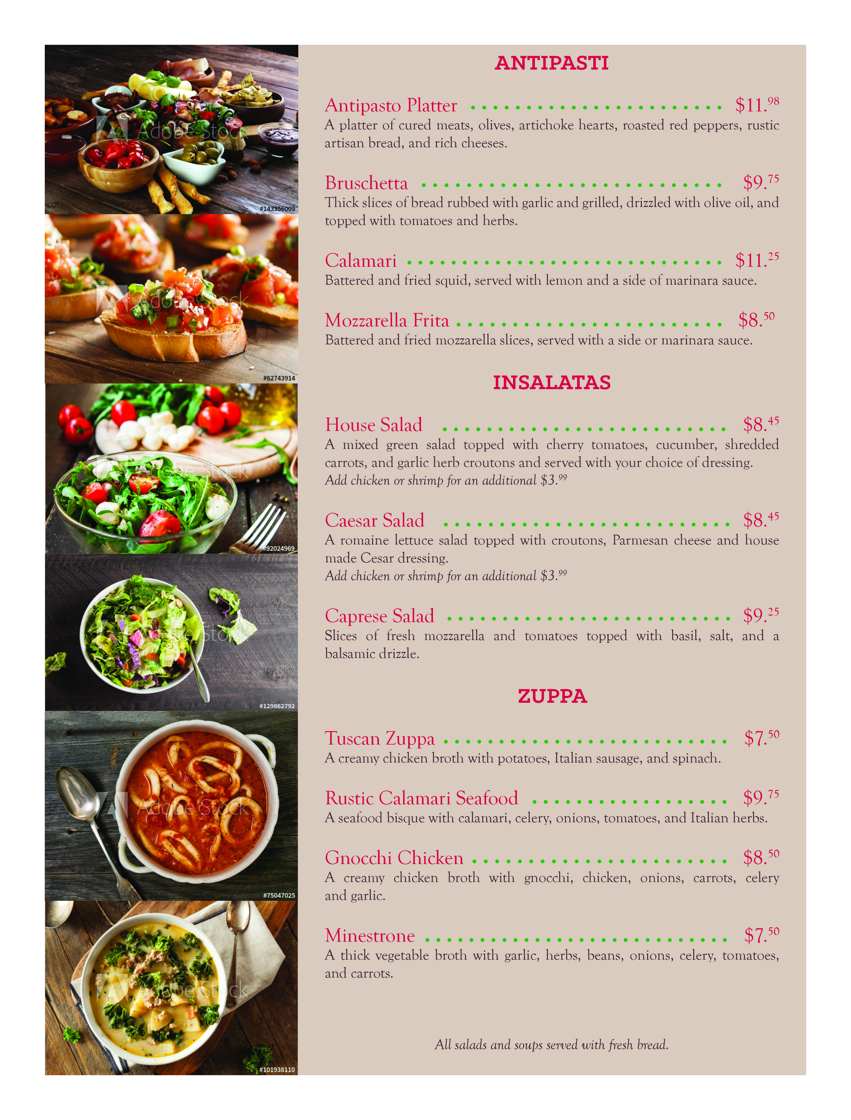 Menu Page 2